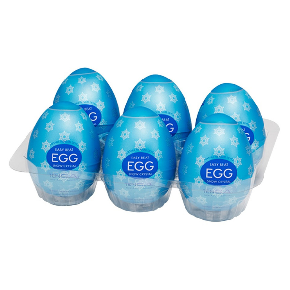 TENGA Egg Snow Crystal – Pack de 6 Masturbateurs 