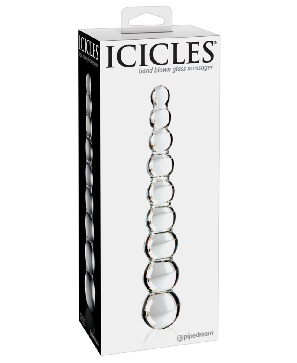 Icicles No. 2 – Gode en verre soufflé à boules progressives