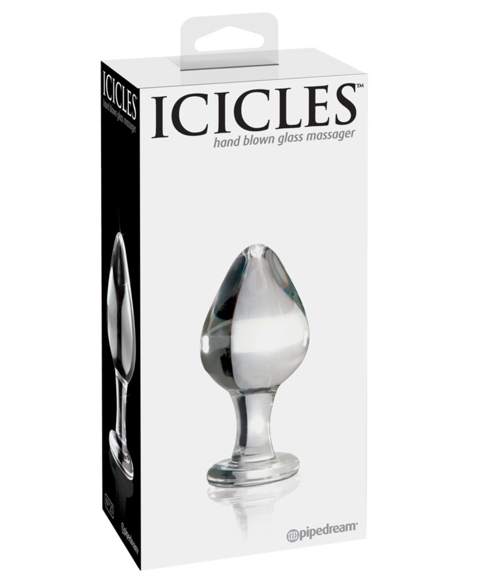 Plug anal en verre soufflé – Format large et jeux de température