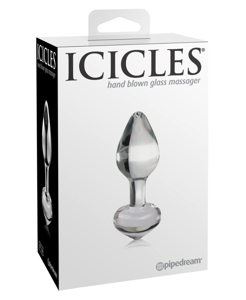 Plug anal en verre soufflé – Format compact et jeux de température