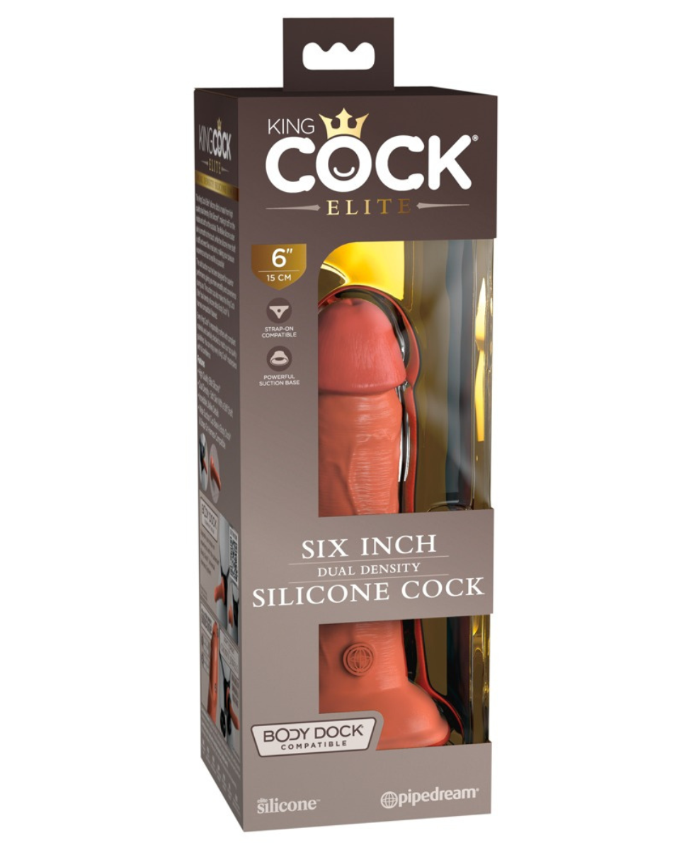 King Cock Elite – Gode réaliste 6" en silicone double densité