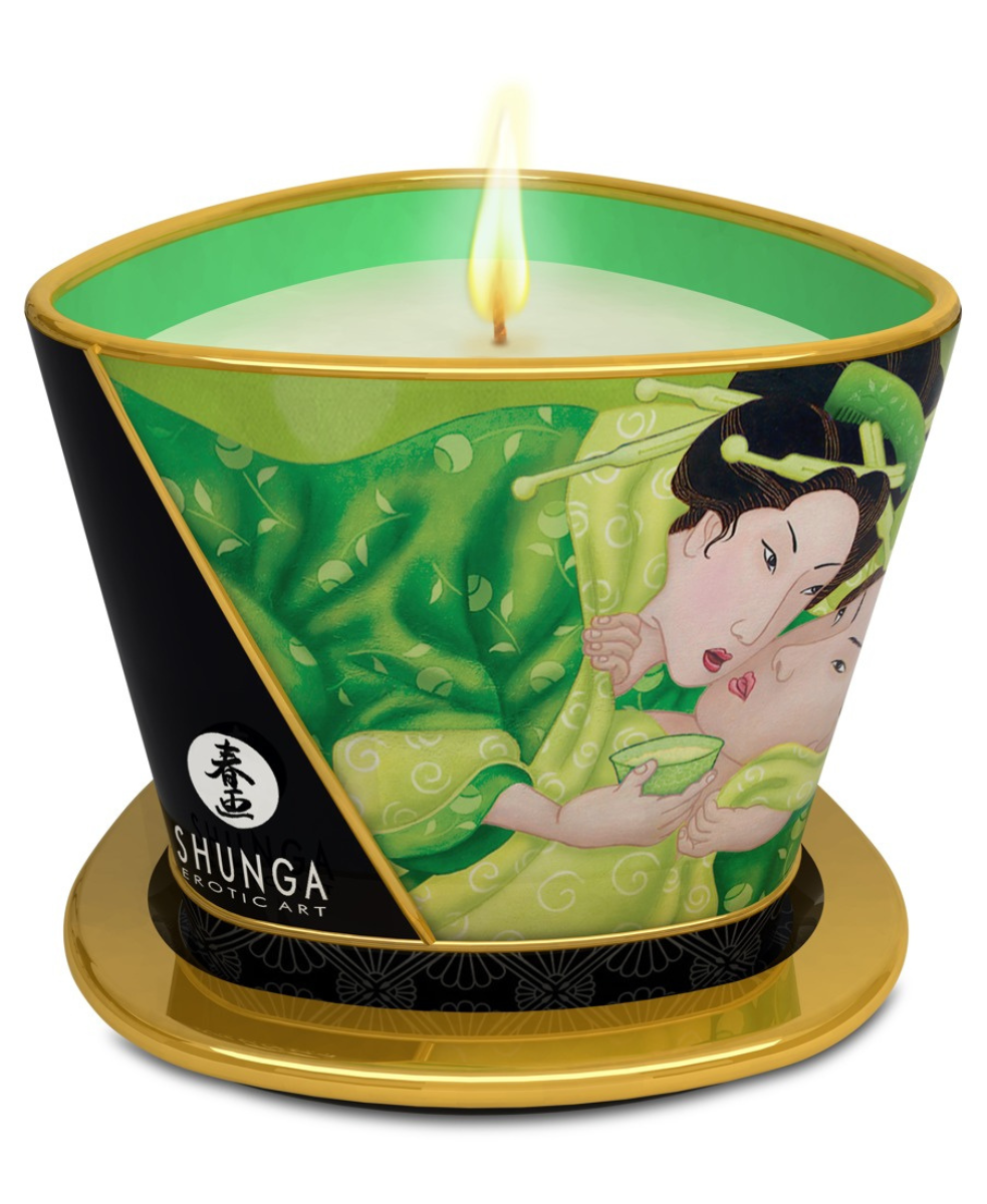 Shunga Zenitude – Bougie de massage thé vert