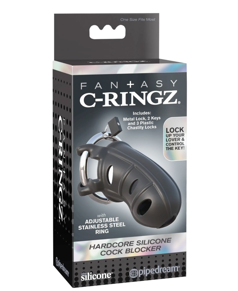 Cage de chasteté silicone avec verrou sécurisé