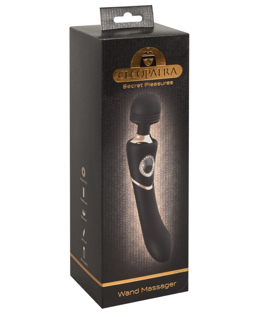 Bâton de massage vibrant – design élégant & tête flexible