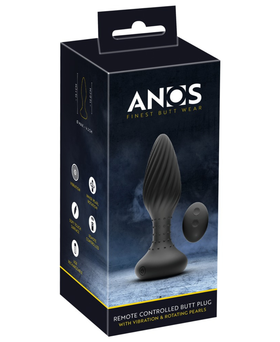 Plug anal vibrant rotatif – stimulation avancée avec télécommande